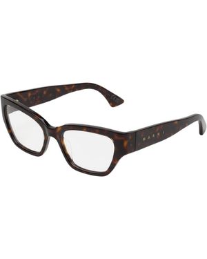 Marni Kmi Iyora Dark Optical Frames Acetate Squared - Black