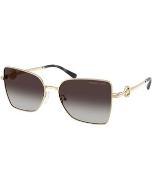 Michael Kors Mk1186 Patra 10148G Sunglasses Metal Squared Normal Nuanced - Black