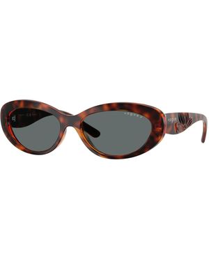 Vogue Eyewear Vo5630S W65681 Sunglasses Nylon Round Polarized - Black