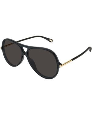 Chloé Ch0395S 001 Sunglasses Acetate Round - Black