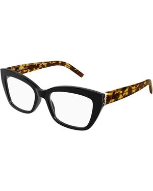 Saint Laurent Sl M117 007 Optical Frames Acetate Transparent Cat Eye - Black