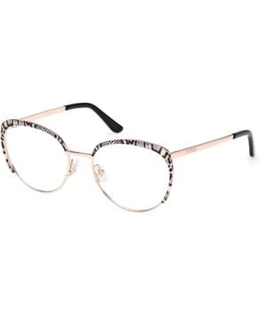 Guess Gu50250 028 Optical Frames Metal Round Normal - Black