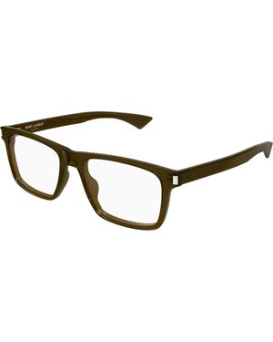 Saint Laurent Sl 882 009 Optical Frames Acetate Transparent Squared - Black