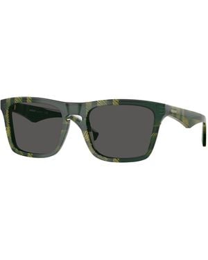 Burberry Be4434 412587 Sunglasses Acetate Squared Normal - Black
