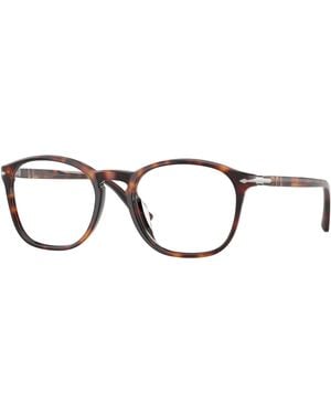 Persol Po3007Vx 24 Optical Frames Acetate Transparent Squared Normal - Black