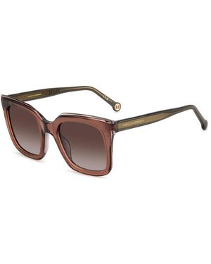Carolina Herrera Her 0249/G/S Tui/Ha Sunglasses Acetate Squared Shaded - Black