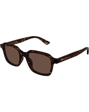 McQueen Am0571S 002 Sunglasses Acetate Squared - Black