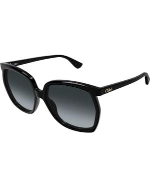 Chloé Ch0389S 001 Sunglasses Acetate Squared Nuanced - Black