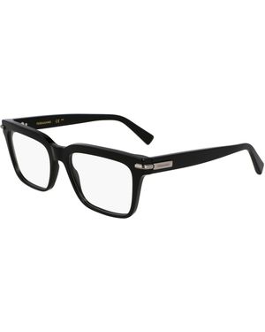 Ferragamo Sf3014 001 Optical Frames Acetate Squared Normal - Black