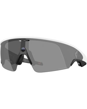 Oakley Meta Ow8001 Vanguard 800105 Smart Glasses O_Matter Geometric Mirrored Prizm - Grey