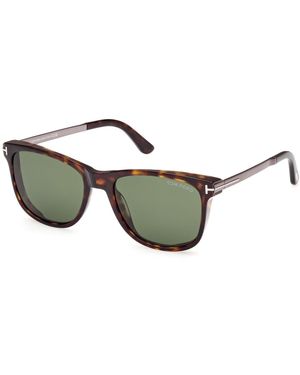 Tom Ford Ft1104 Sinatra 52N Sunglasses Acetate Squared Normal - Green