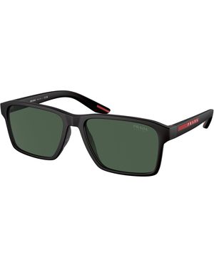 Prada Linea Rossa Ps 05Ys Dg006U Sunglasses Injected Squared Normal - Green