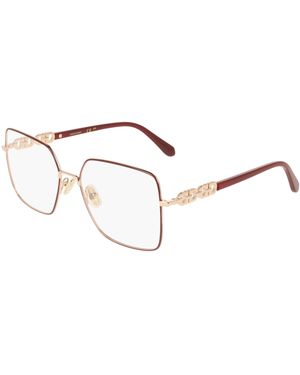 Ferragamo Sf2241 772 Optical Frames Metal Squared Normal - Black