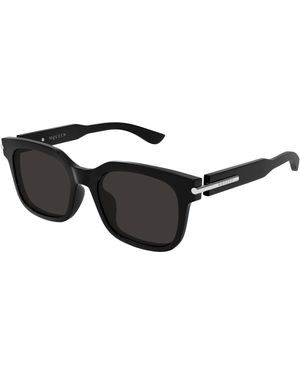 McQueen Am0496Sa 001 Sunglasses Acetate Squared - Black
