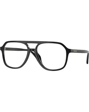 Versace Ve3397U Gb1 Optical Frames Acetate Transparent Squared Normal - Black