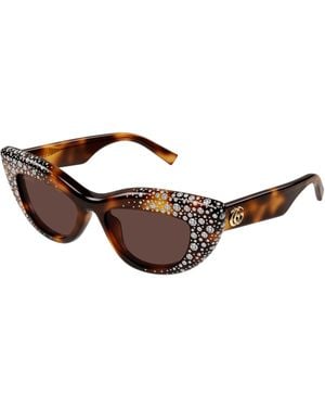 Gucci Gg2031S 006 Sunglasses Acetate Cat Eye - Black