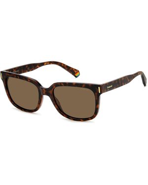 Polaroid Pld 6191/S 086/Sp Sunglasses Plastic Squared Polarized - Black