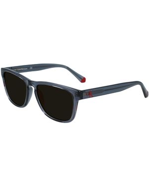 Calvin Klein Ckj21623S 050 Sunglasses Injected Smoke Squared Normal Photochromatic - Black