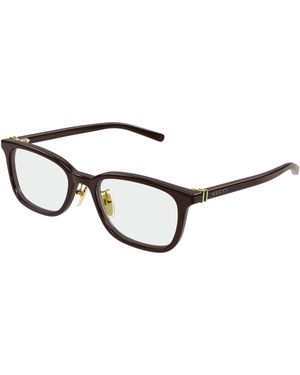 Gucci Gg2002Oj 003 Optical Frames Acetate Transparent Squared - Black