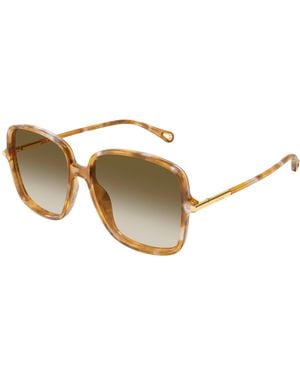 Chloé Ch0396S 003 Sunglasses Acetate Squared Nuanced - Black