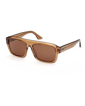 Gcds Gd0075 45E Sunglasses Acetate Squared Normal - Black