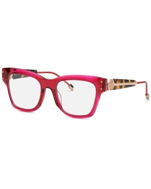 Philipp Plein Vpp125S Plein Queen 0Agn Optical Frames Acetate Squared - Black