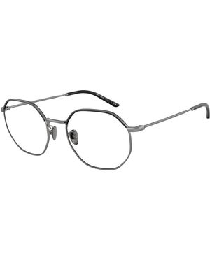 Giorgio Armani Ar5130J 3003 Optical Frames Steel Transparent Squared Normal - Black