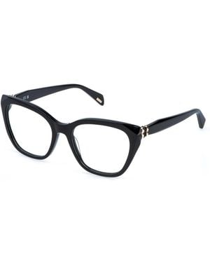 Police Vplt01 Enigma 2 700 Optical Frames Acetate Butterfly - Black