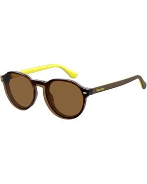 Havaianas Arraial/Cs Gln/70 Sunglasses Acetate Round - Black