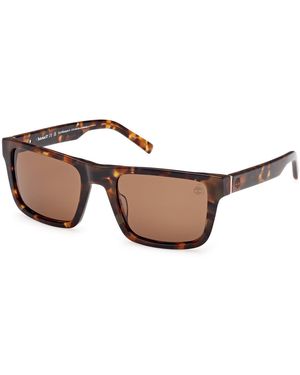 Timberland Tb00042 54H Sunglasses Acetate Squared Polarized - Black