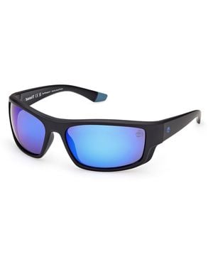 Timberland Tb00081 02D Sunglasses Injected Squared Polarized - Blue