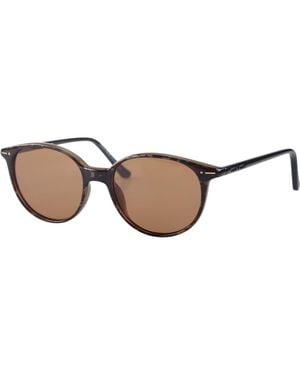 Italia Independent 5706 Camo/Marrone Outlet Sunglasses Acetate Round Polarized - Brown