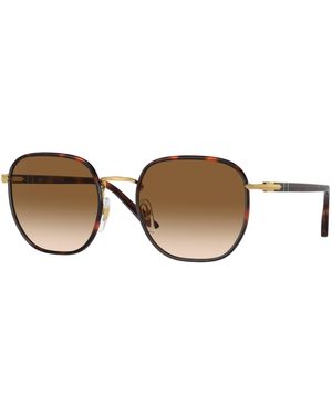Persol Po1015Sj 112651 Sunglasses Metal Geometric Normal Shaded - Black