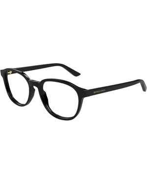 Bottega Veneta Bv1312O 006 Optical Frames Acetate Transparent Round - Black