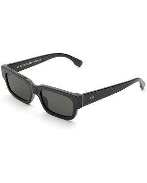 Retrosuperfuture Wch Roma Sunglasses Acetate Squared Normal - Black