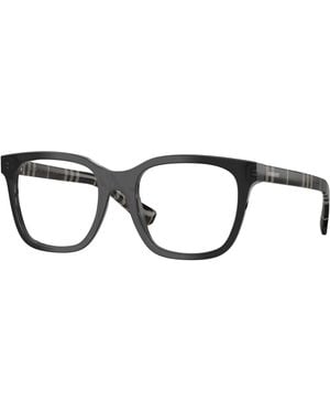 Burberry Be2455 4270 Optical Frames Acetate Transparent Squared Normal - Black