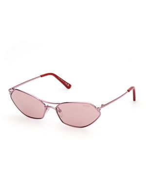 PUCCI Ep0224 72U Sunglasses Metal Geometric Normal Mirror - Black