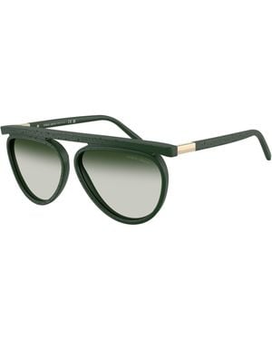 Giorgio Armani Ar8262 64307Z Sunglasses Acetate Pilot Normal Nuanced - Green