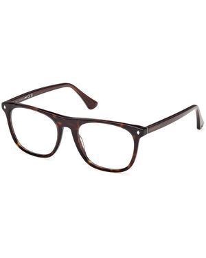 Web We5462 052 Optical Frames Acetate Squared Normal - Black