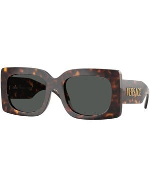 Versace Ve4496U Havana Sunglasses - Black