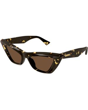 Bottega Veneta Bv1101S 002 Sunglasses Acetate Cat Eye - Black