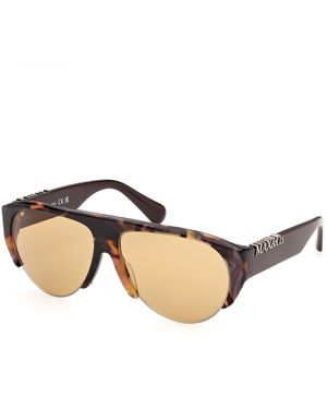 MAX&Co. Mo0167 52J Sunglasses Acetate Pilot Normal - Black