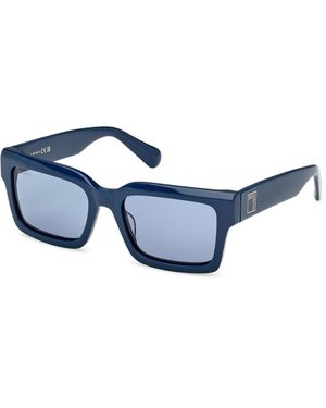 MAX&Co. Mo0132 90V Sunglasses Acetate Squared Normal - Blue