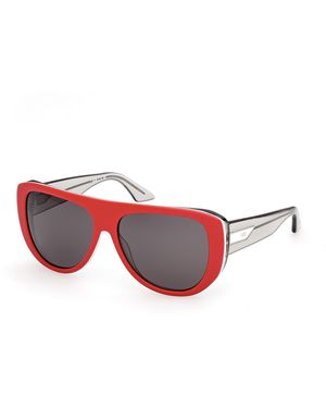 Gcds Gd0074 68A Sunglasses Acetate Smoke Mask Normal - Red