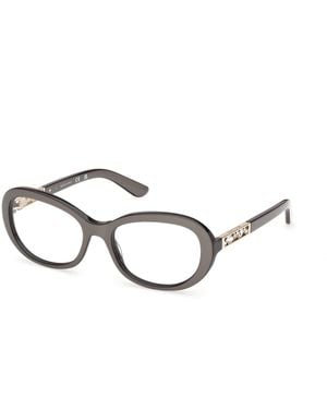 Guess Gm50065 87 Optical Frames Acetate Round Normal - Black