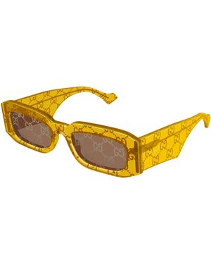 Gucci Gg1426S 007 Sunglasses Acetate Squared - Yellow