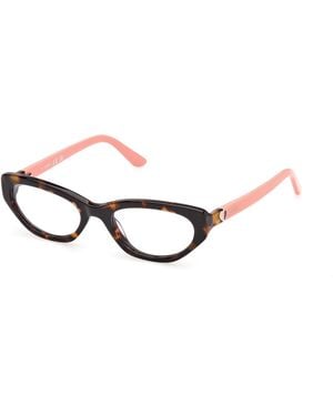 Guess Gu50395 52 Optical Frames Acetate Round Normal - Black