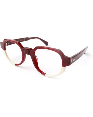 Xlab Vulcano Optical Frames Acetate Round Photochromic - Red