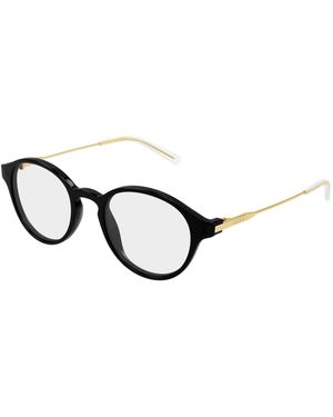 Gucci Gg2253O 002 Optical Frames Acetate Transparent Round - Black