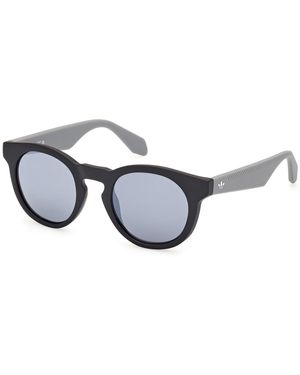 adidas Or0106 02C Sunglasses Injected Round Normal Mirror - Black